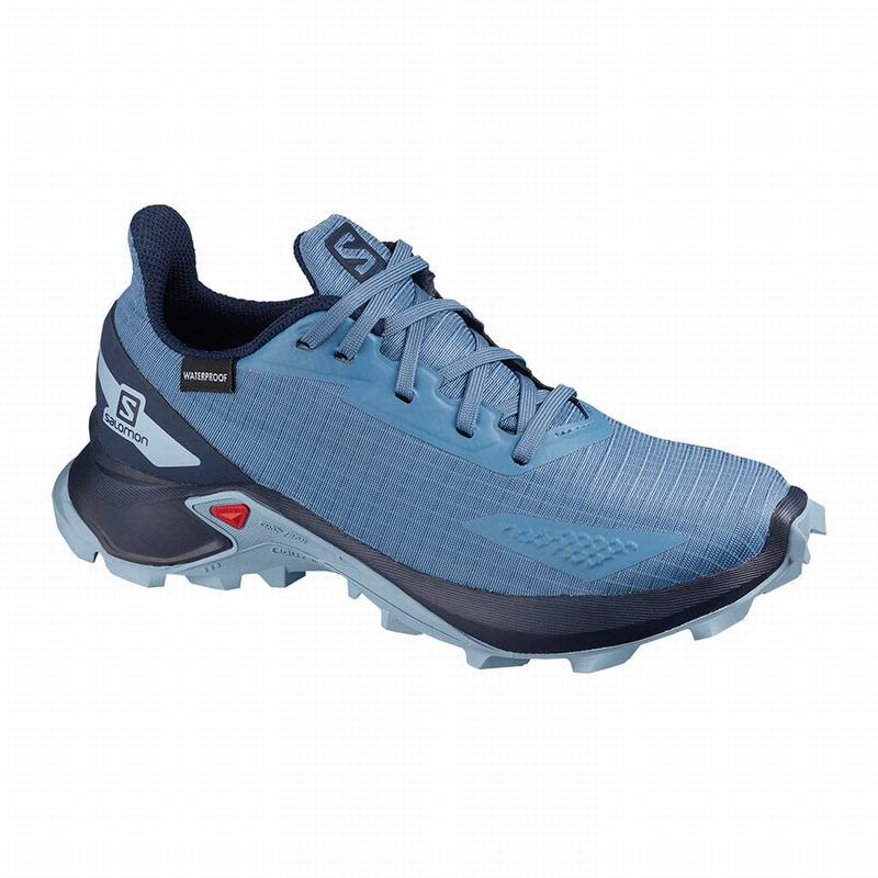 Zapatillas Trail Running Salomon Niños Azules / Azul Marino - Salomon Argentina ALPHACROSS BLAST CLI